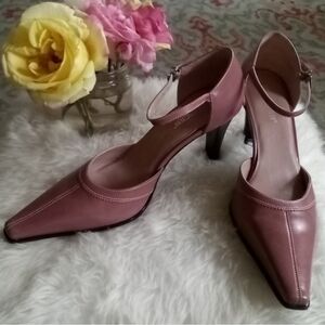 🌹SOLD🌹 Worthington Jenny Genuine Leather Rose Patent Heels